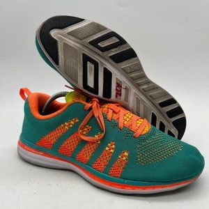 APL Men's Size 11 Techloom Pro Blue/Green Orange Athletic Propulsion Labs Shoes
